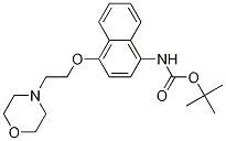 tert-butyl 4-(2-Morpholinoethoxy)naphthalen-1-ylcarbaMate CAS#: 285984-35-2