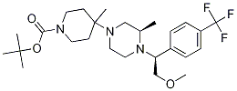 tert-butyl 4-((S)-4-((R)-2-Methoxy-1-(4-(trifluoroMethyl)phenyl)ethyl)-3-Methylpiperazin-1-yl)-4-Methylpiperidine-1-carboxylate CAS#: 306298-26-0