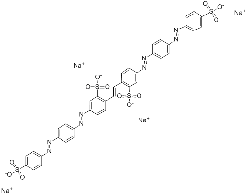 tetrasodium 4,4'-bis[[p-[(p-sulphonatophenyl)azo]phenyl]azo]stilbene-2,2'-disulphonate CAS#: 32829-81-5
