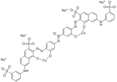 tetrasodium [mu-[[3,3'-[azoxybis[(2-hydroxy-p-phenylene)azo]]bis[4-hydroxy-6-(3-sulphoanilino)naphthalene-2-sulphonato]](8-)]]dicuprate(4-) CAS#: 31765-95-4