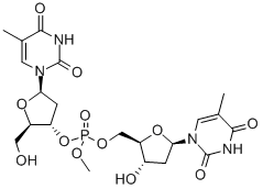 thymidylyl-(3'-5')-thymidine methyl phosphotriester CAS#: 35002-94-9