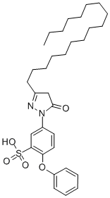 1-(3-SULFO-4-PHENOXY)-PHENYL-3-HEPTADECYL-PYRAZOLINE-5-ONE CAS#: 4971-48-6