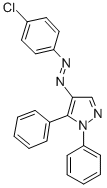1H-Pyrazole, 4-((4-chlorophenyl)azo)-1,5-diphenyl- CAS#: 40640-31-1