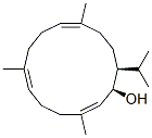 (1R,2E,6E,10E,14S)-3,7,11-Trimethyl-14-isopropylcyclotetradeca-2,6,10-trien-1-ol CAS#: 41943-03-7