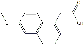 2-(6-Methoxy-3,4-dihydronaphthalen-1-yl)acetic acid CAS#: 40154-29-8