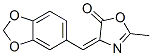2-Methyl-4-(1,3-benzodioxole-5-ylmethylene)-2-oxazoline-5-one CAS#: 41888-62-4