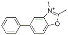 2,3-Dimethyl-5-phenylbenzoxazole-3-ium CAS#: 40265-60-9