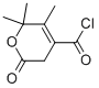 2H-Pyran-4-carbonyl chloride, 5,6-dihydro-2,2,3-trimethyl-6-oxo- (9CI) CAS#: 40945-50-4