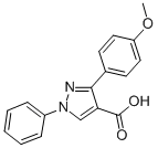 3-(4-METHOXY-PHENYL)-1-PHENYL-1H-PYRAZOLE-4-CARBOXYLIC ACID CAS#: 372107-36-3
