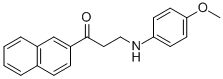 3-(4-METHOXYANILINO)-1-(2-NAPHTHYL)-1-PROPANONE CAS#: 477333-84-9