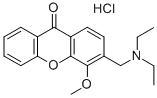 3-(Diethylamino)methyl-4-methoxy-9-xanthone hydrochloride CAS#: 42840-06-2