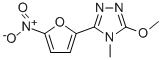 3-Methoxy-4-methyl-5-(5-nitrofuran-2-yl)-4H-1,2,4-triazole CAS#: 41735-57-3