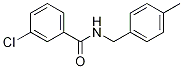 3-chloro-N-(4-methylbenzyl)benzamide CAS#: 41882-22-8