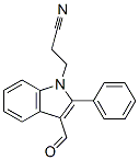 3-formyl-2-phenyl-1H-indole-1-propiononitrile CAS#: 41450-77-5