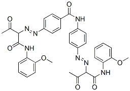 4-[[1-[[(2-methoxyphenyl)amino]carbonyl]-2-oxopropyl]azo]-N-[4-[[1-[[(2-methoxyphenyl)amino]carbonyl]-2-oxopropyl]azo]phenyl]benzamide CAS#: 68155-71-5