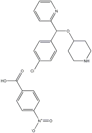 4-[(4-Chlorophenyl)-2-pyridylmethoxy]piperidine p-nitrobenzoic acid salt CAS#: 161558-45-8