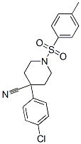 4-(4-chlorophenyl)-1-(p-tolylsulphonyl)piperidine-4-carbonitrile CAS#: 42138-31-8