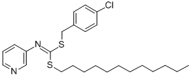 (4-Chlorophenyl)methyl dodecyl-3-pyridinylcarbonimidodithioate CAS#: 40199-26-6