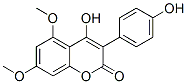 4-Hydroxy-3-(p-hydroxyphenyl)-5,7-dimethoxy-2H-1-benzopyran-2-one CAS#: 4222-01-9