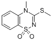 4-Methyl-3-methylthio-4H-1,2,4-benzothiadiazin-1,1-dioxide CAS#: 42140-71-6