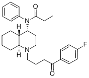 4-((N-Phenyl-N-propionyl)amino)-1-(3-(4-fluorobenzoyl)propyl)-trans-de cahydroquinoline CAS#: 75786-57-1