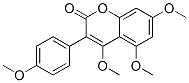 4,5,7-Trimethoxy-3-(4-methoxyphenyl)-2H-1-benzopyran-2-one CAS#: 4222-04-2
