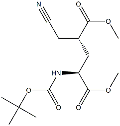 (4R)-N-(tert-Butyloxycarbonyl)-4-(cyanoMethyl)-L-glutaMic Acid 1,5-DiMethyl Ester CAS#: 328086-57-3