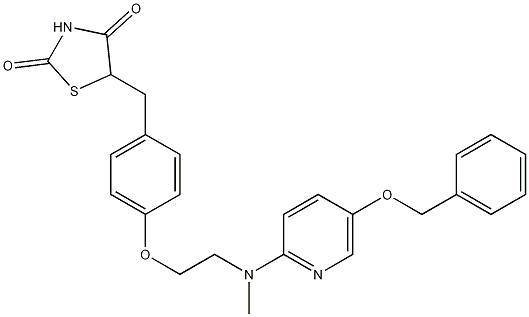 5-{4-[2-[(5-Benzyloxypyridin-2-yl)methylamino]ethoxy]benzyl}thiazolidine-2,4-dione CAS#: 326496-05-3