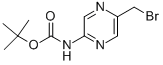 (5-Bromomethyl-pyrazin-2-yl)-carbamic acid tert-butyl ester CAS#: 369638-69-7