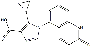 5-Cyclopropyl-1-(1,2-dihydro-2-oxo-5-quinolinyl)-1H-pyrazole-4-carboxylic Acid CAS#: 372078-47-2