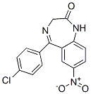 7-Nitro-1,3-dihydro-5-(4-chlorophenyl)-2H-1,4-benzodiazepin-2-one CAS#: 4928-04-5