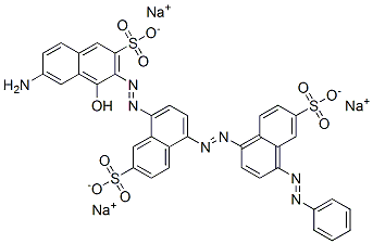 8-[(7-amino-1-hydroxy-3-sulpho-2-naphthyl)azo]-5-[[4-(phenylazo)-6-sulpho-1-naphthyl]azo]naphthalene-2-sulphonic acid, sodium salt CAS#: 85283-64-3