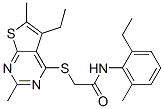Acetamide, 2-[(5-ethyl-2,6-dimethylthieno[2,3-d]pyrimidin-4-yl)thio]-N-(2-ethyl-6-methylphenyl)- (9CI) CAS#: 606113-51-3