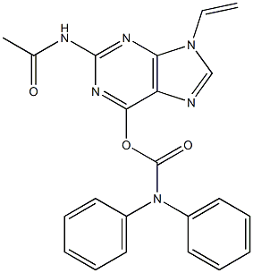CarbaMic acid, diphenyl-,2-(acetylaMino)-9-ethenyl-9H-purin-6-yl ester(9CI) CAS#: 343794-19-4
