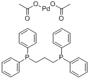 Diacetato  1,3-bis(diphenyl  phosphino)  propane  palladium  (II)  Coupling  reactions. Carbonylation. Solubility: S.  acetic  acid,  chloroform,  methanol  sl.s  acetone,  v.sl.s  toluene CAS#: 149796-59-8