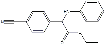 Ethyl 2-(4-cyanophenyl)-2-(phenylaMino)acetate CAS#: 40577-15-9