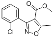 METHYL 3-(2-CHLOROPHENYL)-5-METHYL-4-ISOXAZOLECARBOXYLATE CAS#: 4357-94-2