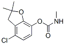 Methylcarbamic acid 4-chloro-2,3-dihydro-2,2-dimethylbenzofuran-7-yl ester CAS#: 4790-92-5