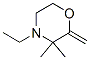 Morpholine, 4-ethyl-3,3-dimethyl-2-methylene- CAS#: 4086-43-5