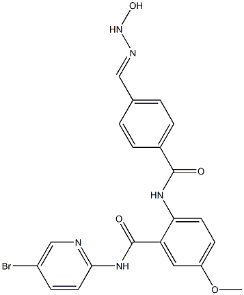 N-(5-Bromo-2-pyridinyl)-2-[[4-[(hydroxyamino)iminomethyl]benzoyl]amino]-5-methoxybenzamide CAS#: 330942-20-6
