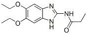 N-(5,6-Diethoxy-1H-benzimidazol-2-yl)propionamide CAS#: 40722-30-3