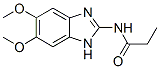 N-(5,6-Dimethoxy-1H-benzimidazol-2-yl)propionamide CAS#: 40294-05-1