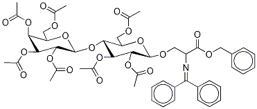 N-Diphenylmethylene-O-(2,3,6,2',3',4',6'-hepta-O-acetyl--D-lactosyl)-L-serine, Benzyl Ester CAS#: 337903-59-0