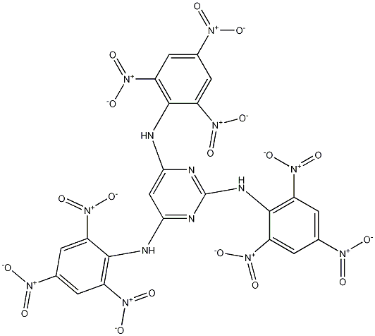N,N',N''-Tris(2,4,6-trinitrophenyl)-2,4,6-pyrimidinetriamine CAS#: 41230-77-7