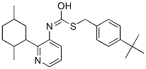O-(2,5-Dimethylcyclohexyl) S-((4-(1,1-dimethylethyl)phenyl)methyl)-3-pyridinylcarbonimidothioate CAS#: 42754-19-8