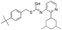 O-(3,5-Dimethylcyclohexyl) S-((4-(1,1-dimethylethyl)phenyl)methyl)-3-pyridinylcarbonimidodithioate CAS#: 42754-21-2