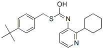 O-Cyclohexyl S-((4-(1,1-dimethylethyl)phenyl)methyl) 3-pyridinylcarbonimidothioate CAS#: 42754-16-5