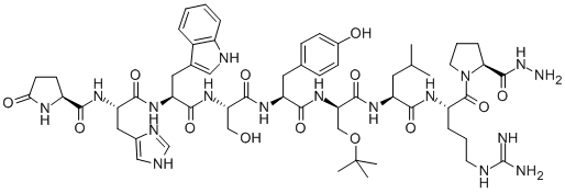 PYR-HIS-TRP-SER-TYR-D-SER(TBU)-LEU-ARG-PRO-NHNH2 CAS#: 147688-42-4