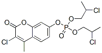 Phosphoric acid 3-chloro-4-methyl-2-oxo-2H-1-benzopyran-7-yl=bis(2-chloropropyl) ester CAS#: 4482-85-3