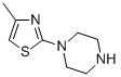 Piperazine, 1-(4-methyl-2-thiazolyl)- (6CI,9CI) CAS#: 40615-11-0